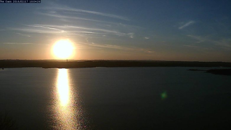 Lake Travis webcam, February 17, 2016 5:10 PM CT