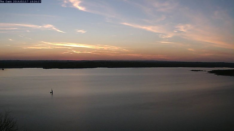 Lake Travis webcam, February 17, 2016 5:30 PM CT