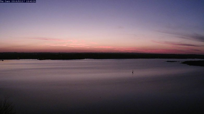 Lake Travis webcam, February 17, 2016 5:45 PM CT