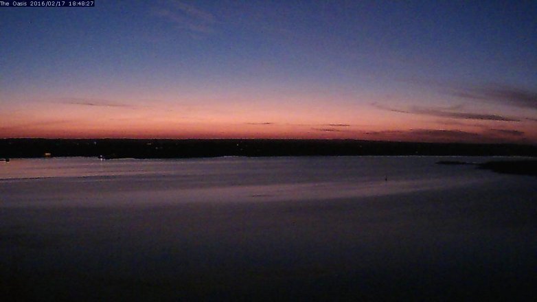 Lake Travis webcam, February 17, 2016 5:55 PM CT