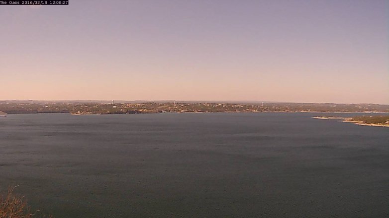 Lake Travis webcam, February 18, 2016 11:15 AM CT