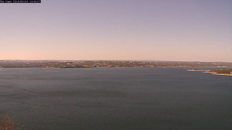 Lake Travis webcam, February 18, 2016 11:50 AM CT