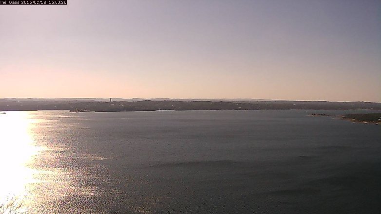 Lake Travis webcam, February 18, 2016 3:05 PM CT