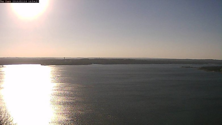 Lake Travis webcam, February 18, 2016 4:00 PM CT