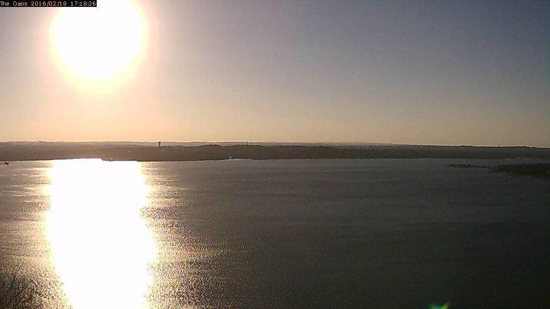 Lake Travis webcam, February 18, 2016 4:25 PM CT