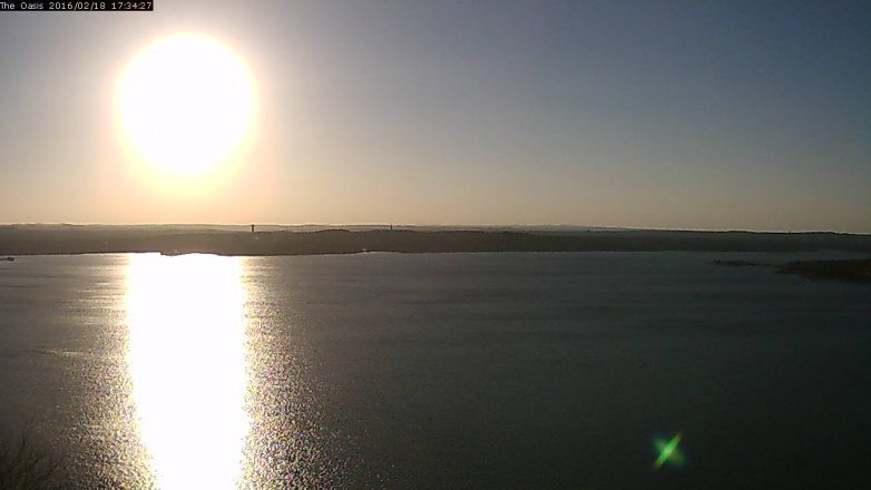 Lake Travis webcam, February 18, 2016 4:40 PM CT