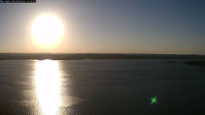 Lake Travis webcam, February 18, 2016 4:50 PM CT