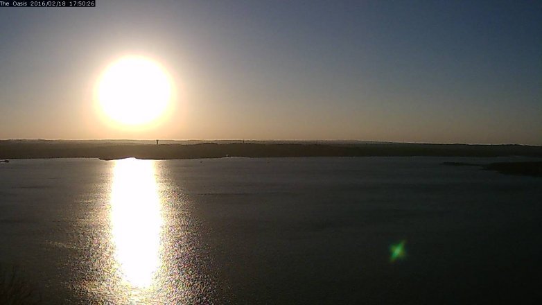 Lake Travis webcam, February 18, 2016 4:55 PM CT