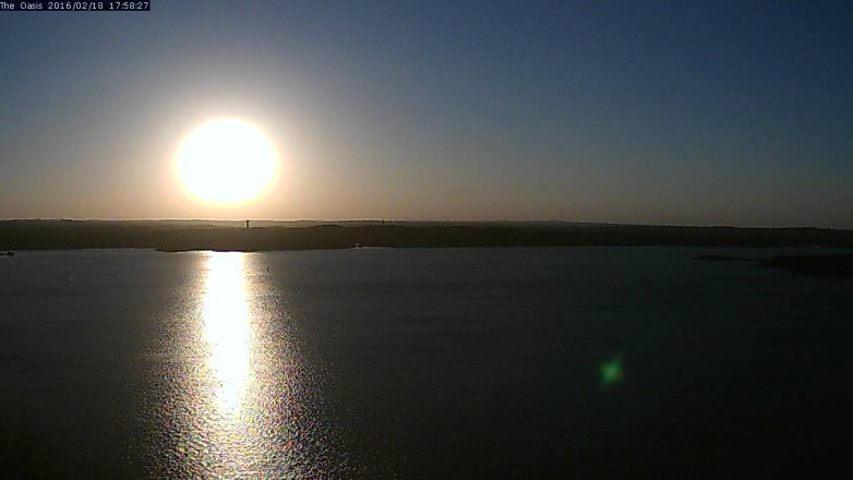 Lake Travis webcam, February 18, 2016 5:05 PM CT