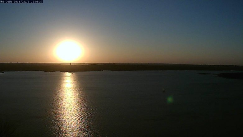 Lake Travis webcam, February 18, 2016 5:15 PM CT