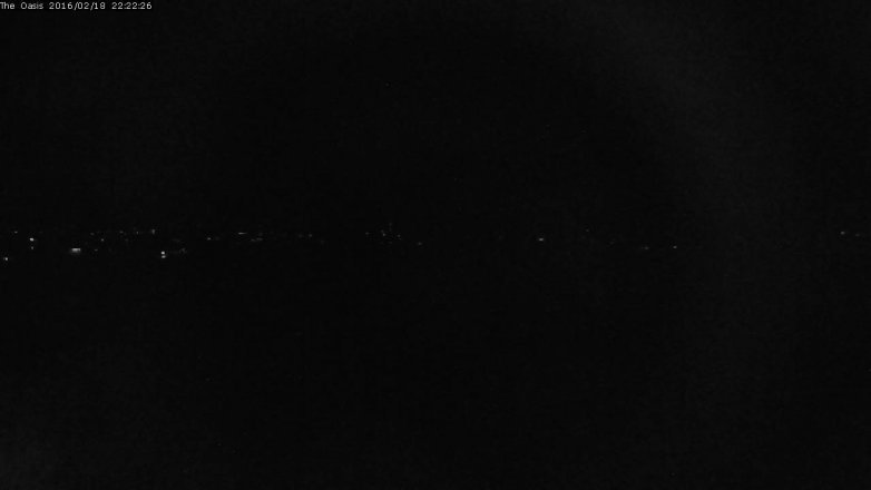 Lake Travis webcam, February 18, 2016 9:30 PM CT