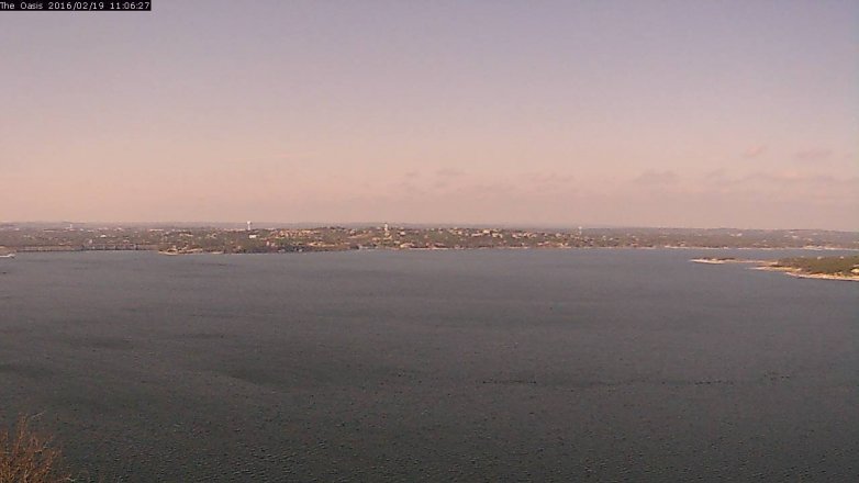 Lake Travis webcam, February 19, 2016 10:15 AM CT