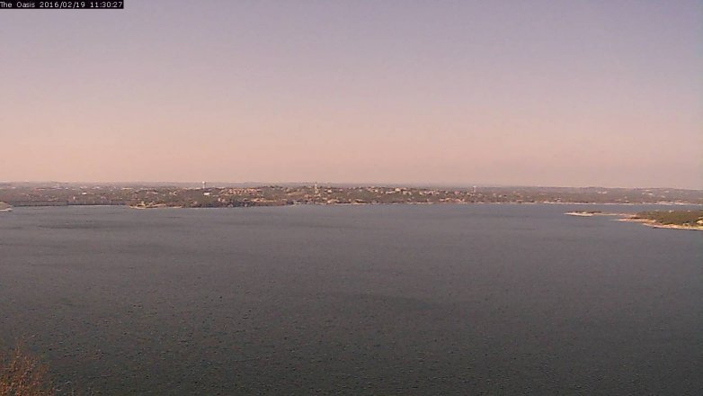 Lake Travis webcam, February 19, 2016 10:35 AM CT