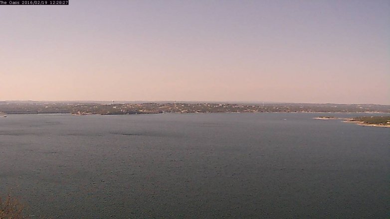 Lake Travis webcam, February 19, 2016 11:35 AM CT