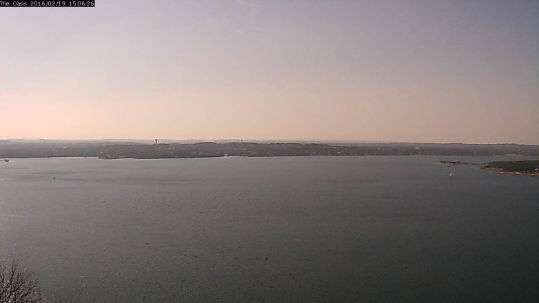 Lake Travis webcam, February 19, 2016 2:15 PM CT