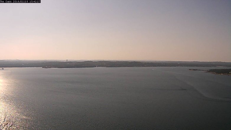 Lake Travis webcam, February 19, 2016 2:50 PM CT