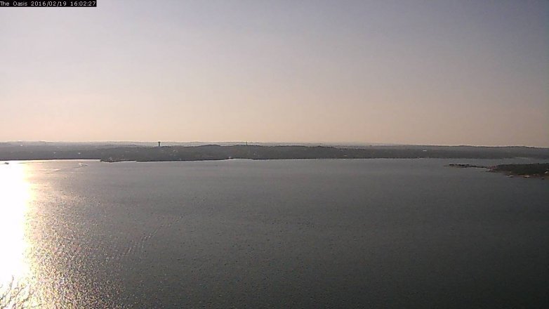 Lake Travis webcam, February 19, 2016 3:10 PM CT
