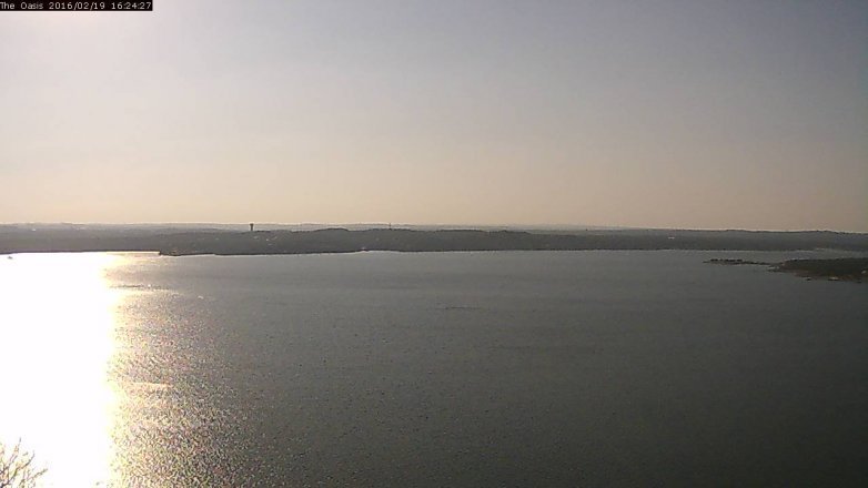 Lake Travis webcam, February 19, 2016 3:30 PM CT