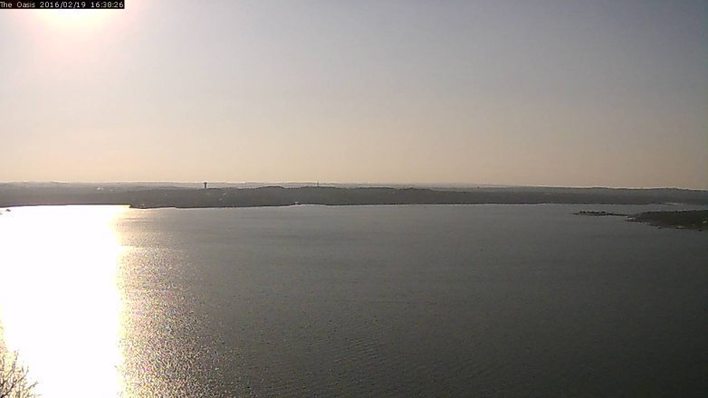 Lake Travis webcam, February 19, 2016 3:45 PM CT