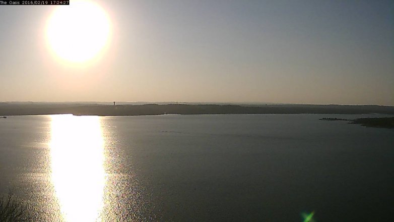 Lake Travis webcam, February 19, 2016 4:30 PM CT
