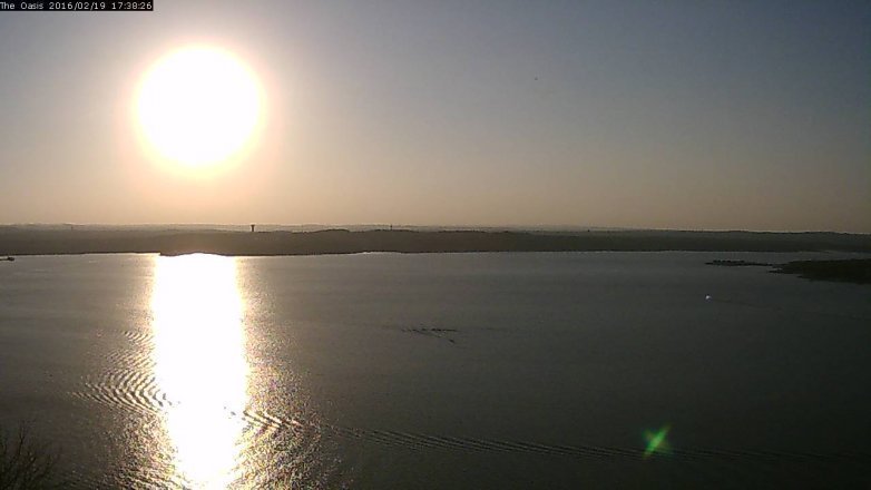 Lake Travis webcam, February 19, 2016 4:45 PM CT