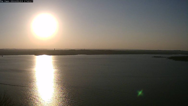 Lake Travis webcam, February 19, 2016 4:50 PM CT