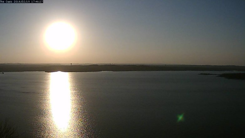 Lake Travis webcam, February 19, 2016 4:55 PM CT