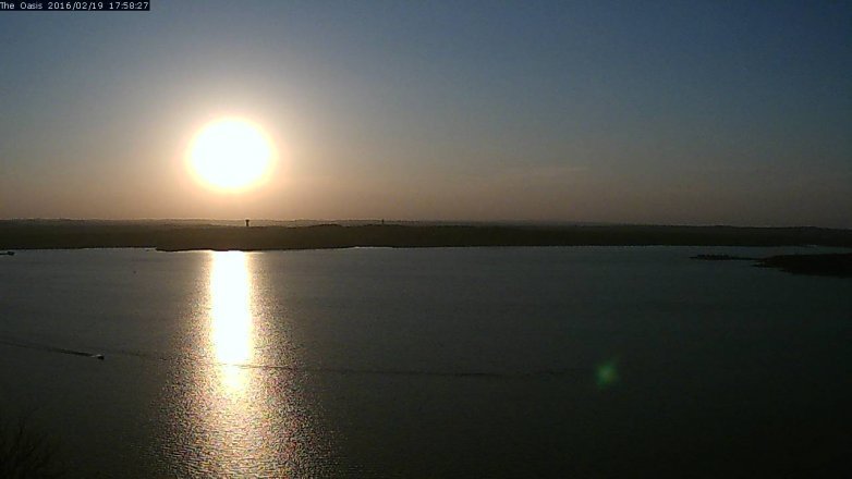 Lake Travis webcam, February 19, 2016 5:05 PM CT