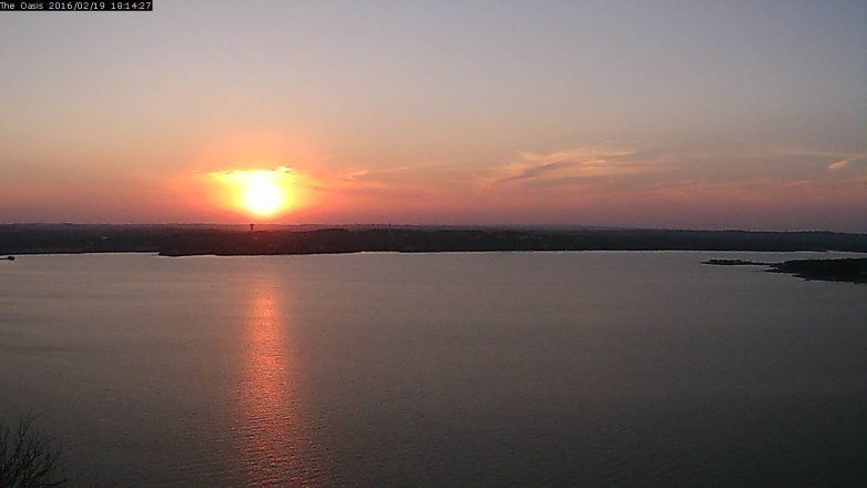 Lake Travis webcam, February 19, 2016 5:20 PM CT