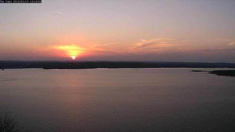Lake Travis webcam, February 19, 2016 5:25 PM CT