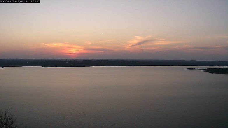 Lake Travis webcam, February 19, 2016 5:30 PM CT