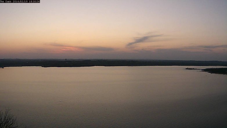 Lake Travis webcam, February 19, 2016 5:35 PM CT