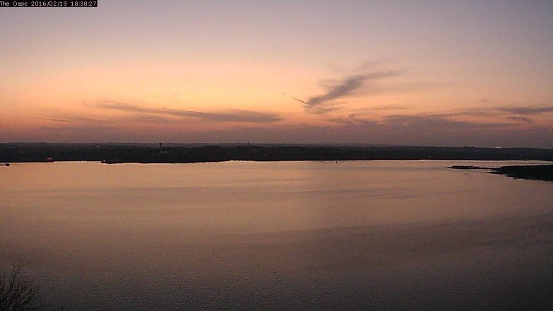 Lake Travis webcam, February 19, 2016 5:45 PM CT