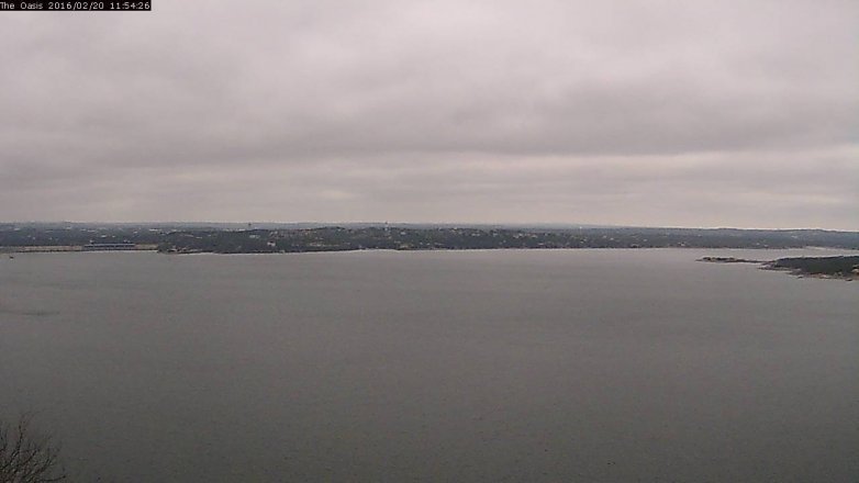 Lake Travis webcam, February 20, 2016 11:00 AM CT