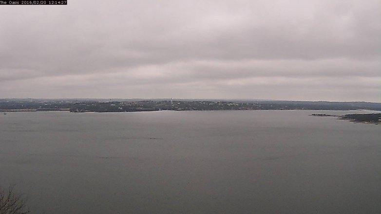 Lake Travis webcam, February 20, 2016 11:20 AM CT