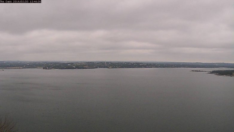 Lake Travis webcam, February 20, 2016 11:55 AM CT
