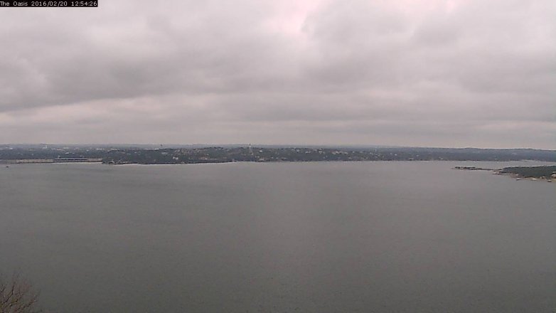 Lake Travis webcam, February 20, 2016 12:00 PM CT