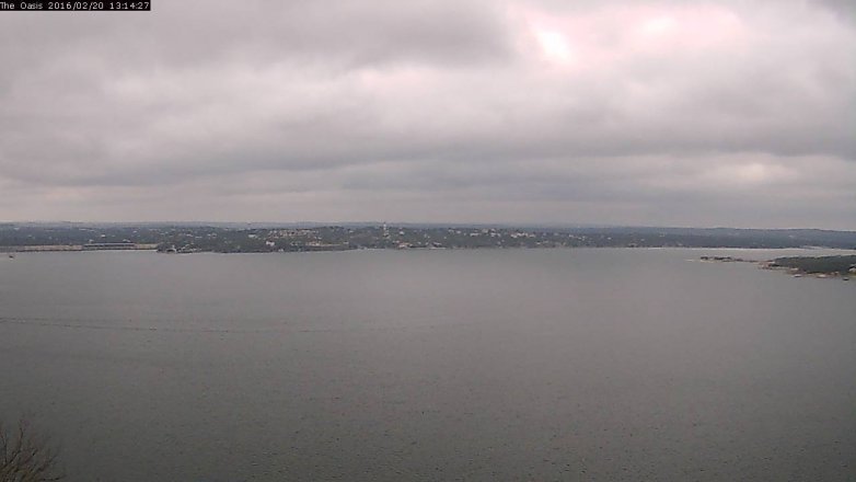 Lake Travis webcam, February 20, 2016 12:20 PM CT