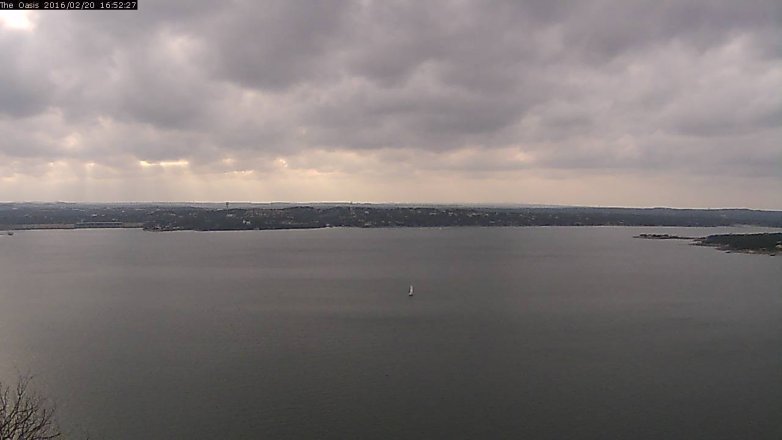 Lake Travis webcam, February 20, 2016 4:00 PM CT