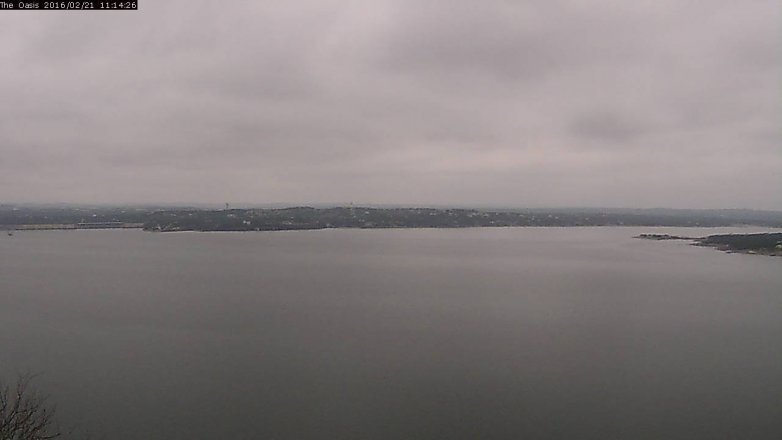 Lake Travis webcam, February 21, 2016 10:20 AM CT