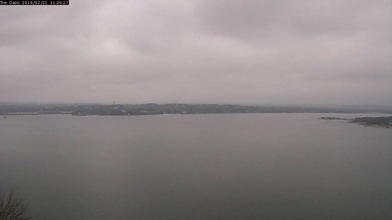 Lake Travis webcam, February 21, 2016 10:30 AM CT