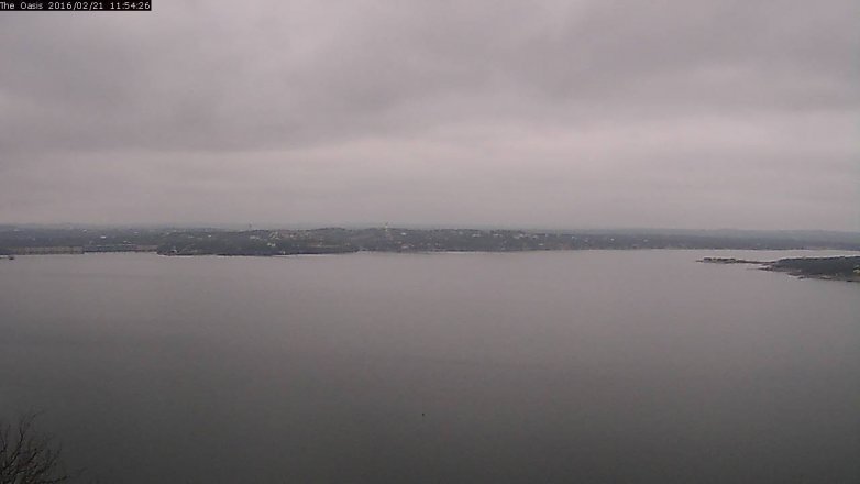Lake Travis webcam, February 21, 2016 11:00 AM CT