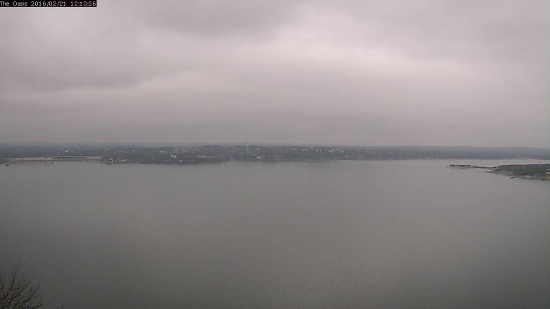 Lake Travis webcam, February 21, 2016 11:15 AM CT