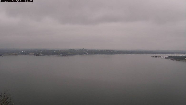 Lake Travis webcam, February 21, 2016 11:20 AM CT