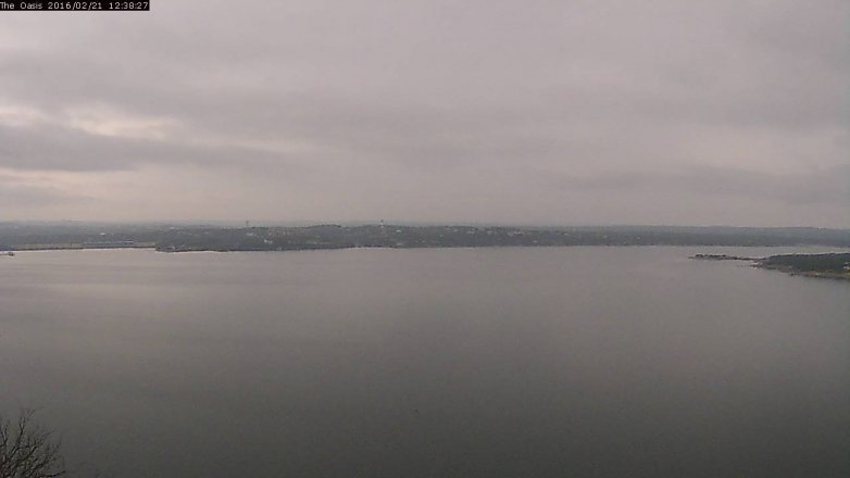Lake Travis webcam, February 21, 2016 11:45 AM CT