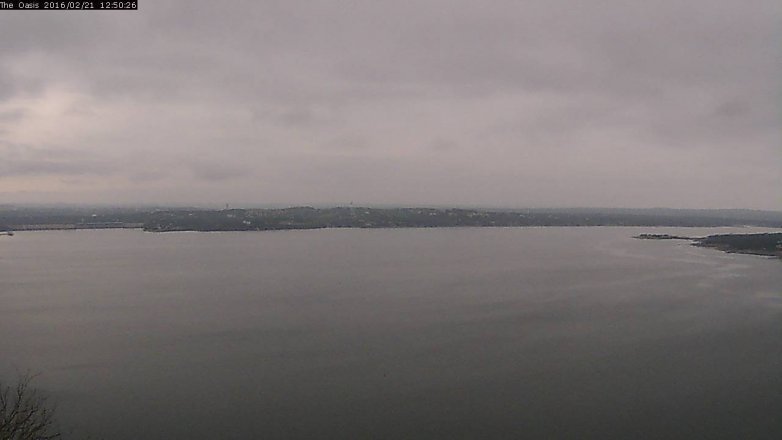 Lake Travis webcam, February 21, 2016 11:55 AM CT