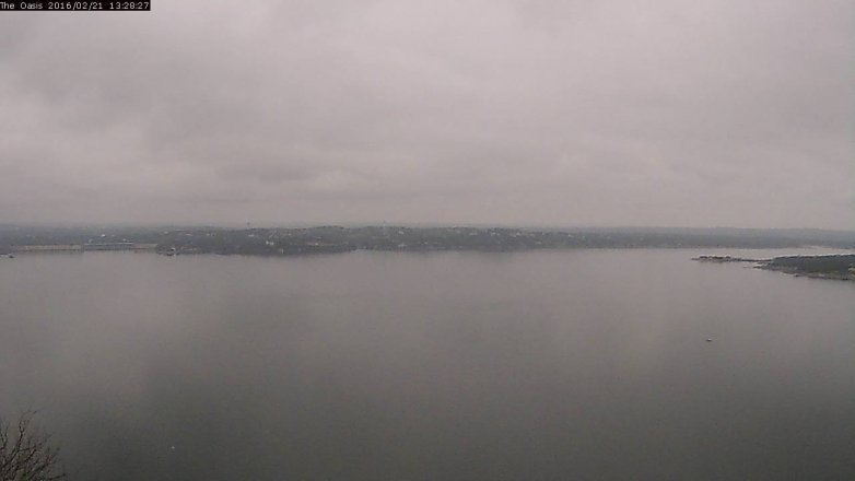 Lake Travis webcam, February 21, 2016 12:35 PM CT
