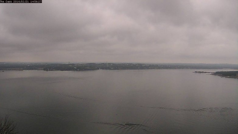 Lake Travis webcam, February 21, 2016 2:00 PM CT