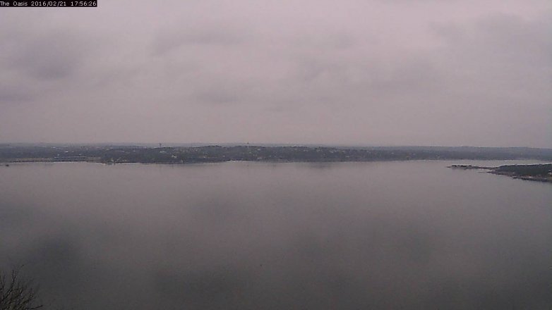 Lake Travis webcam, February 21, 2016 5:00 PM CT