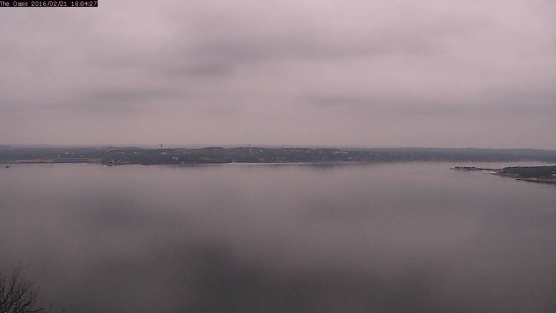 Lake Travis webcam, February 21, 2016 5:10 PM CT